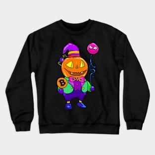 fat halloween doll Crewneck Sweatshirt